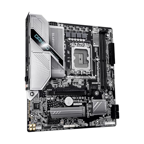 Image of GIGABYTE H810M Gaming WIFI6 GEN5 Intel LGA 1851 mATX Motherboard, Support Core Ultra (Series 2), DDR5, 4+1+2 Power Phase, PCIe 5.0 x16, 1x M.2, USB 3.2 Gen 1, Front USB-C, WiFi 6, 2.5GbE, EZ-Latch