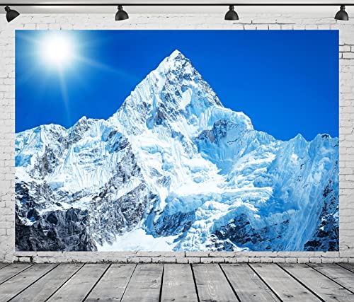 Fondo Fotográfico Tela BELECO 5x3ft Montaña Nevada miniatura 2