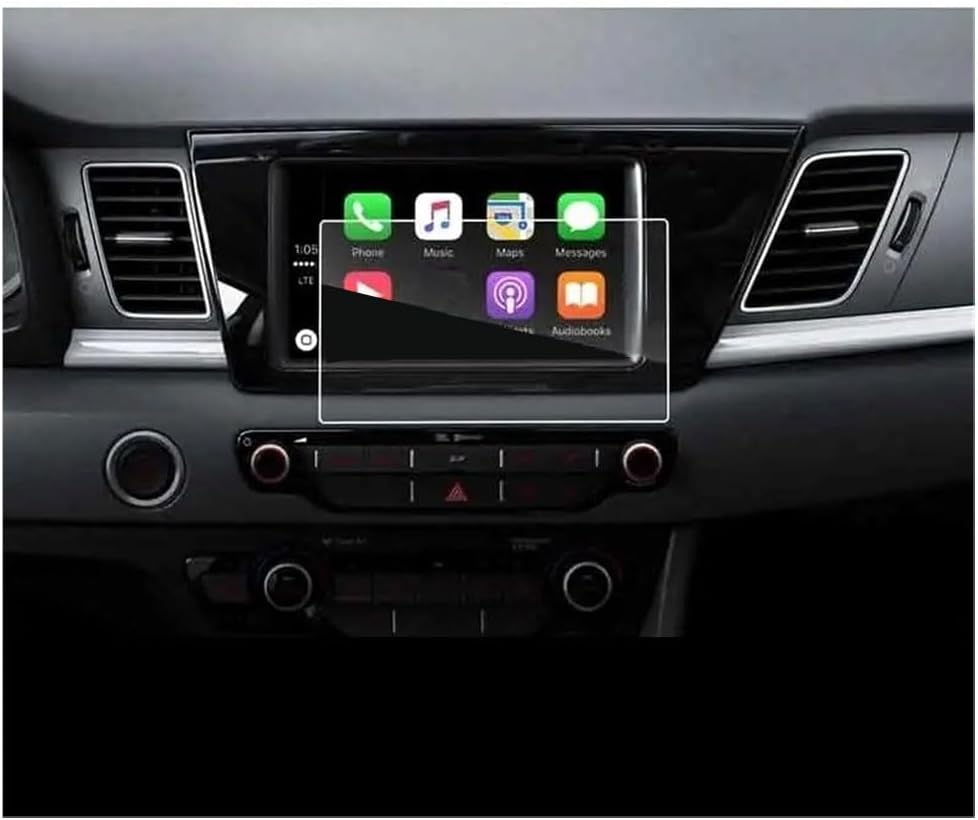 Car Screen Protector for Kia Niro 2017 2018 2019 2020, Car Radio Stereo Tempered Glass GPS Foils High Definition Protective Film No Glare Fingerprints Scratch,A/7 Inch