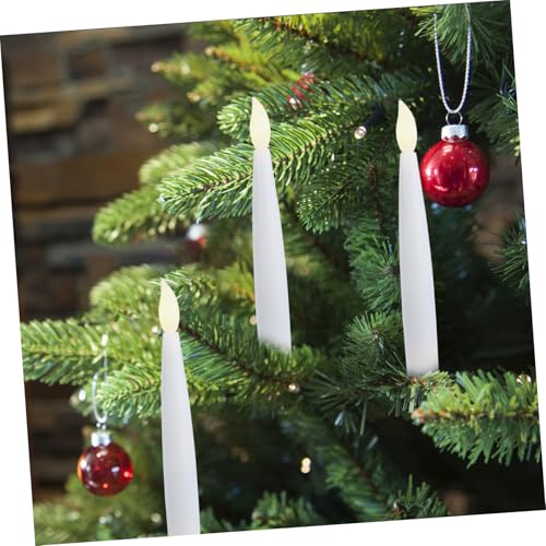 Velas LED para candelabros en pack de 12 para decoración navideña 4