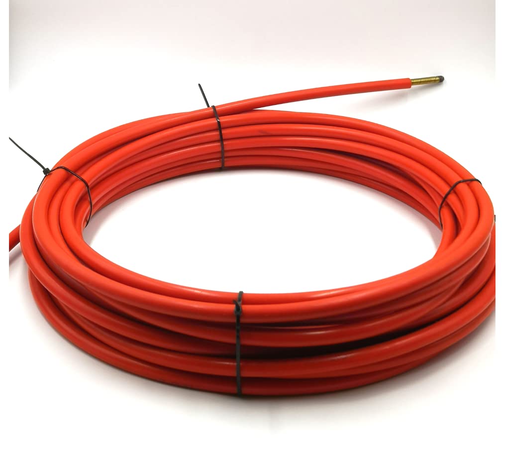 LEADFEN 8mm Flexible Drain Cleaning Cable - 20 Meter Length For Sink, Shower, Bathtub Clogs