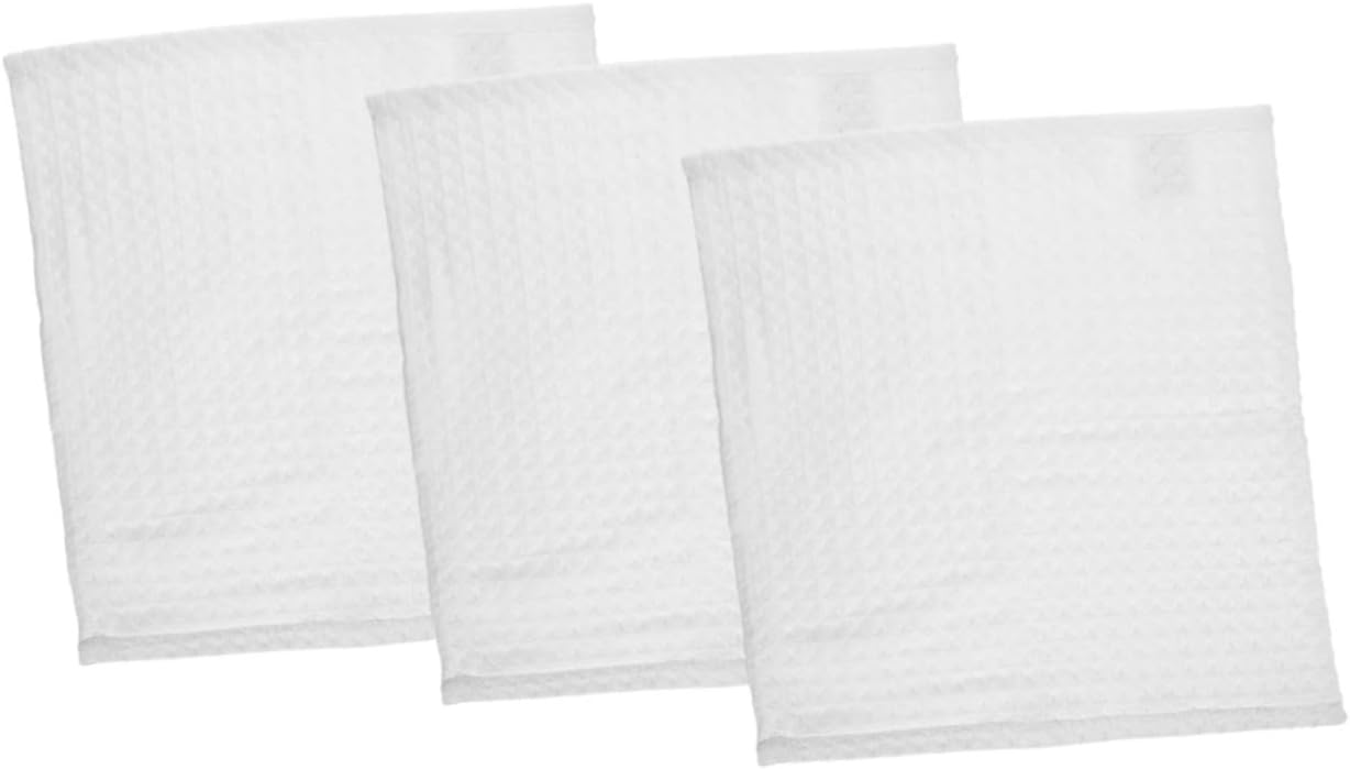 12pcs Cotton Face Cloths Absorbent Makeup Remover Towels Soft Square Waffle Weave for Shower Daily Cleansing Versatile Bath Towels for Care