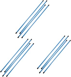 Toddmomy 12 Pcs Golf Direction Stick Golf Swing Trainer Aid Club Alignment Stick Golf Posture Corrector Alignment Sticks Golf Alignment Aid Practice Rods Alignment Drills Multifunction Grip