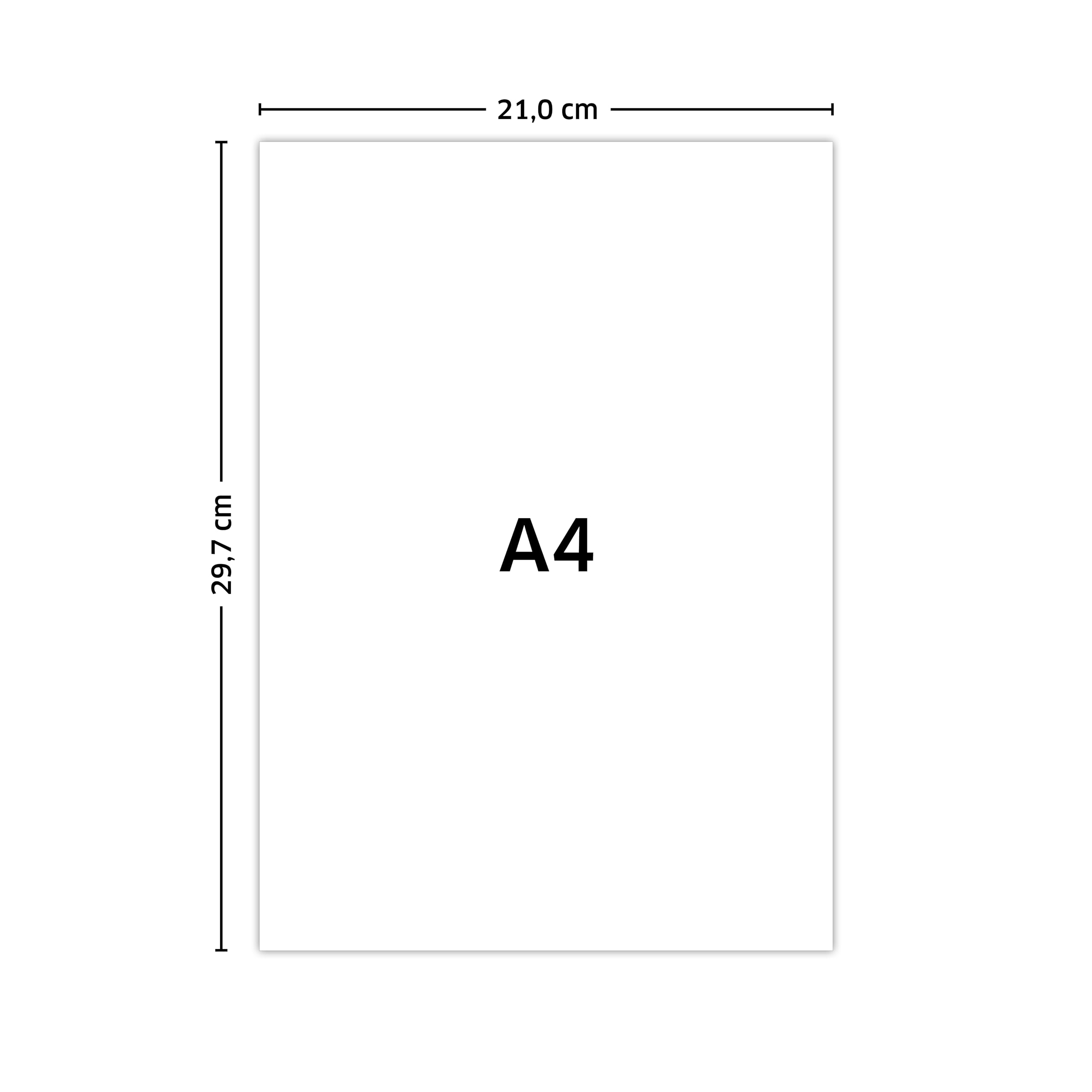 Primus Print Notizblöcke - 25er Set - A4 blanco- 80g Papier - Schreibblock, im Set erhältlich (25, blanco)