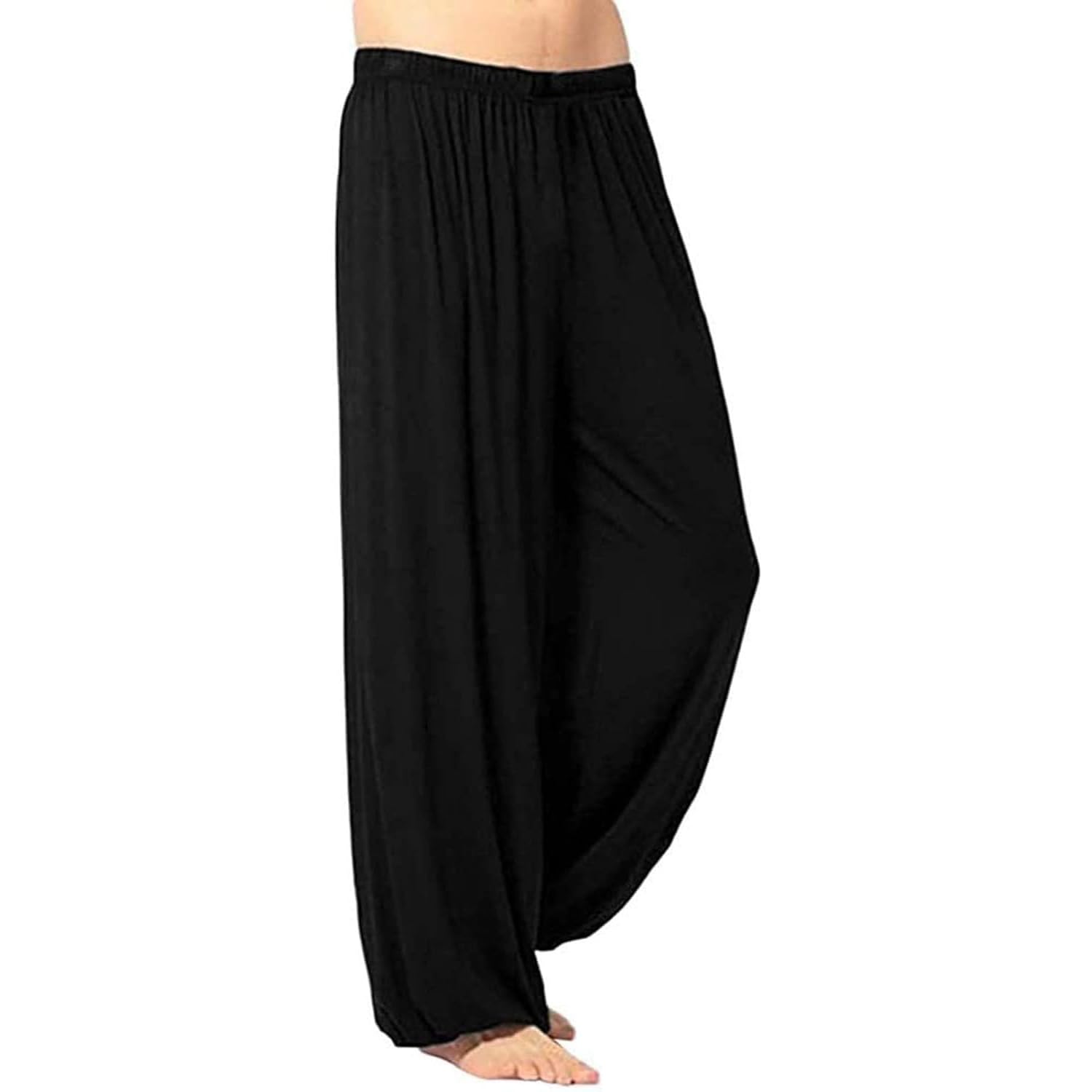 IQOAIJ Tai Chi Pants Unisex Tai Chi Wide Leg Pants Soft Breathable Kung Fu Martial Arts Training Pants Breathable,01,XL