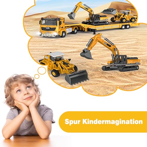Autotransporter Spielzeug Kinder Baufahrzeuge Kinder groß LKW Fahrzeug 3-8 Jahre Jungen (GLW-01)
