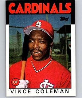 1986 Topps #370 Vince Coleman NM-MT RC Rookie St. Louis Cardinals Baseball