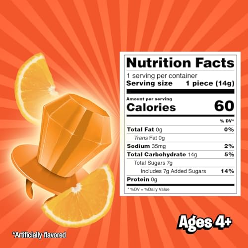 Image of Ring Pop Individually Wrapped Orange Candy 30 Count Bulk Lollipop Pack | Orange Punch Flavored Lollipop Suckers for Kids Fun Candy for Parties & Celebrations Party Favors 15 Ounces