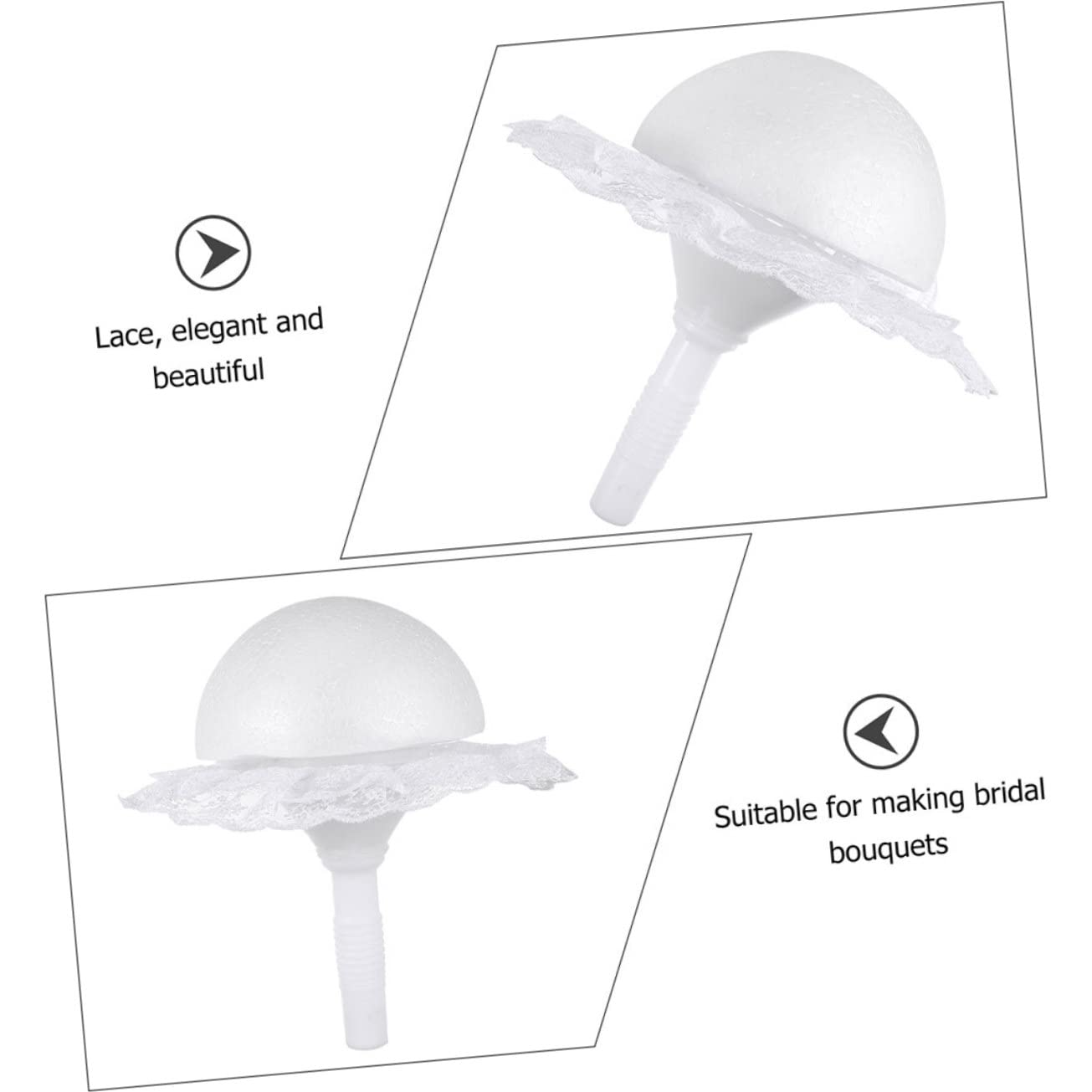 SHINEOFI 3 Juegos De Soportes De Espuma Para Ramos De Boda Flores Artificiales Decoraciones DIY Suministros De Floristería Suministros Para Arreglos Plástico