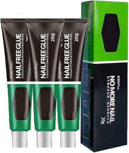 Pegamento multiusos de 3 piezas, pegamento multiusos, pegamento sin uñas, pegamento adhesivo multifuncional de secado rápido, pegamento universal fuerte para resina de cerámica de metal (1) Cover