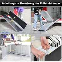 LIEKUMM Rollstuhlrampe 182,5 cm, 300 kg Tragkraft Aluminium Rampe Rollstuhl – Ansicht 8