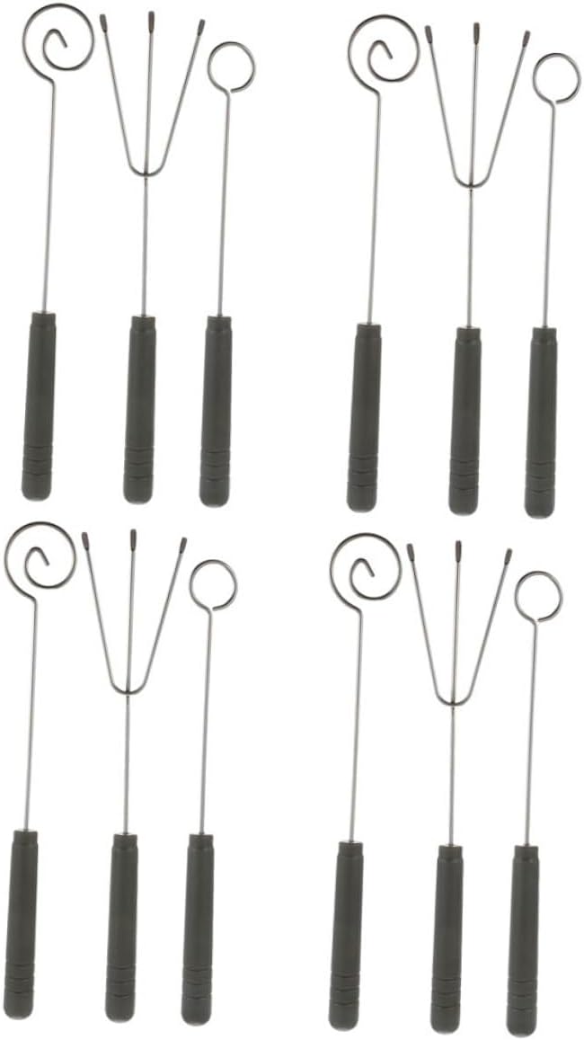 Stainless Steel Fondue Forks Set 12pcs Candy Dipping Forks and Chocolate Tools for Cheese and Dessert Serving Utensils DIY Fondue Parties