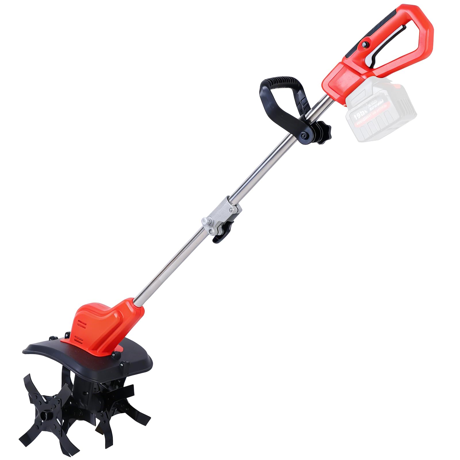Motoazada Eléctrica Compatible con Makita 21V Batería, Motoazada Eléctrica para jardín y césped con 22 cm de Profundidad de Trabajo, 30 cm de Ancho de Trabajo (Batería no incluida)
