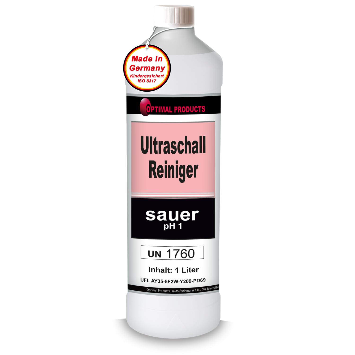 Optimal Products Ultraschallreiniger SAUER – 5 Liter – Für Messing & Aluminium
