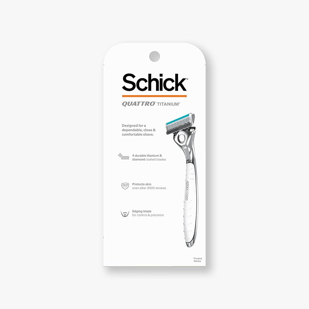Schick QUATTRO4 QUATTRO5 32個セット Amazon.com: Schick Quattro Titanium Razor for Men Value Pack