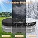 LXKCKJ Rectangular Pool Cover for above Ground Pools, Heavy Duty Winter Cover Ideal for Waterproof and Dustproof (9x18 FT, Black)