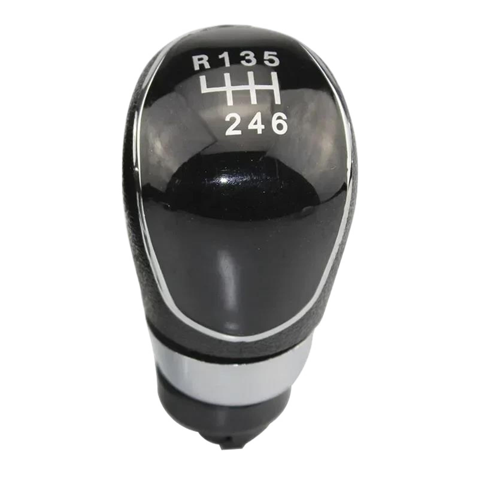 Uieowhn 6 Speed Black Gear Shift Knob Covers Car Gear Shift Cover For Ford For Focus Mk2 Mk3 Mondeo Mk4 Fiesta Mk7 Galaxy Mk3 Kuga 2008-2013 5/6 Speed(6 Speed Black)
