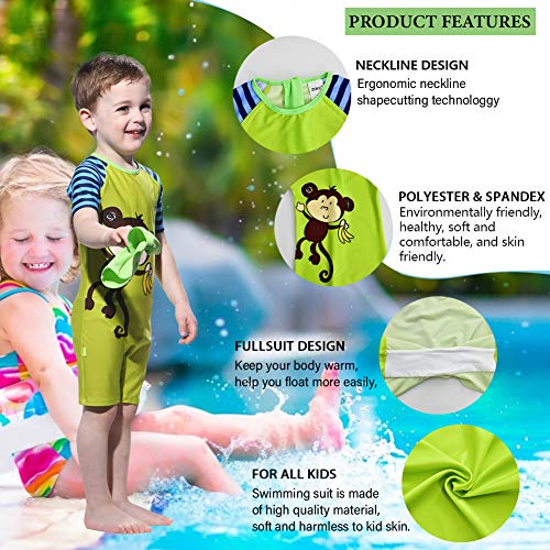 Karrack Boys' Swimsuit One Piece Kids Swimsuit Zipper Swimwear Surfing Suit Upf 50+ Sun Protection Bathing Suits #TOP6