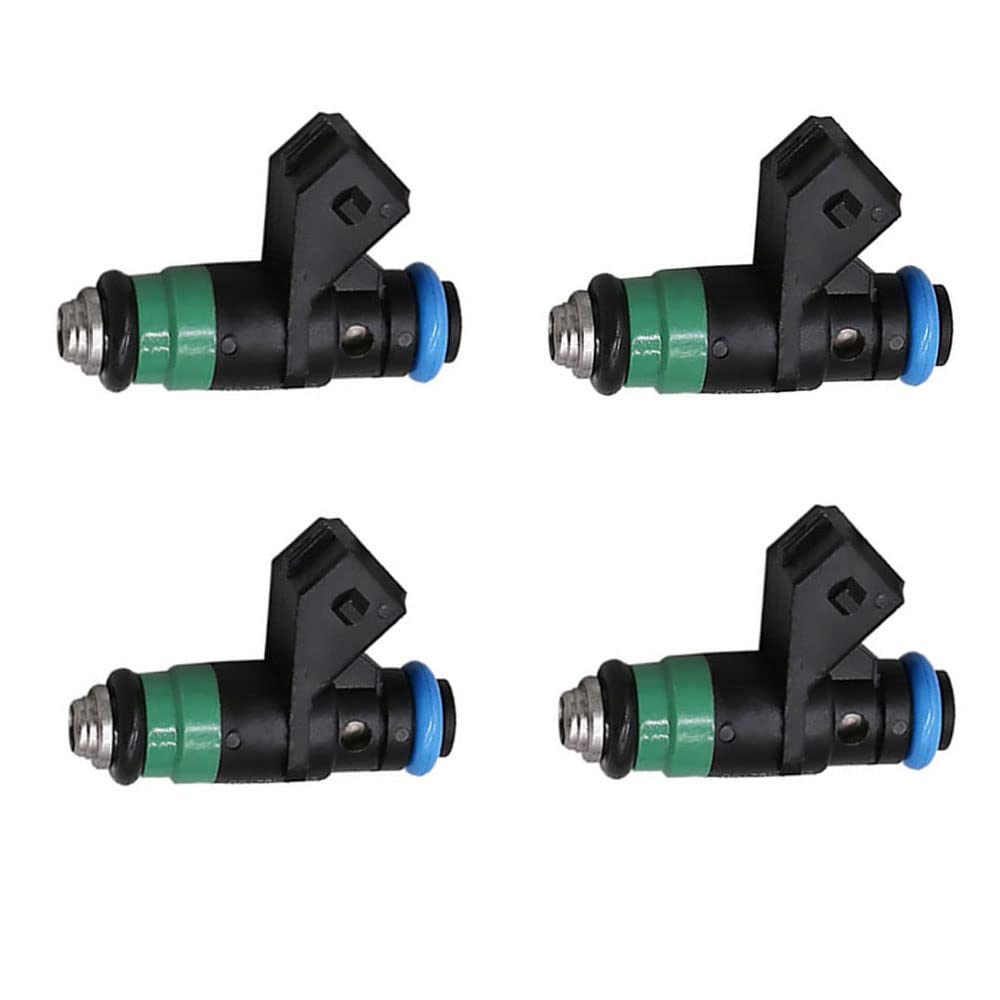 Riloer Lot de 4 injecteurs de carburant de moteur compatibles avec R-enault L-Ogan D-uster S-andero, numéro de pièce H82132254 B208A03276
