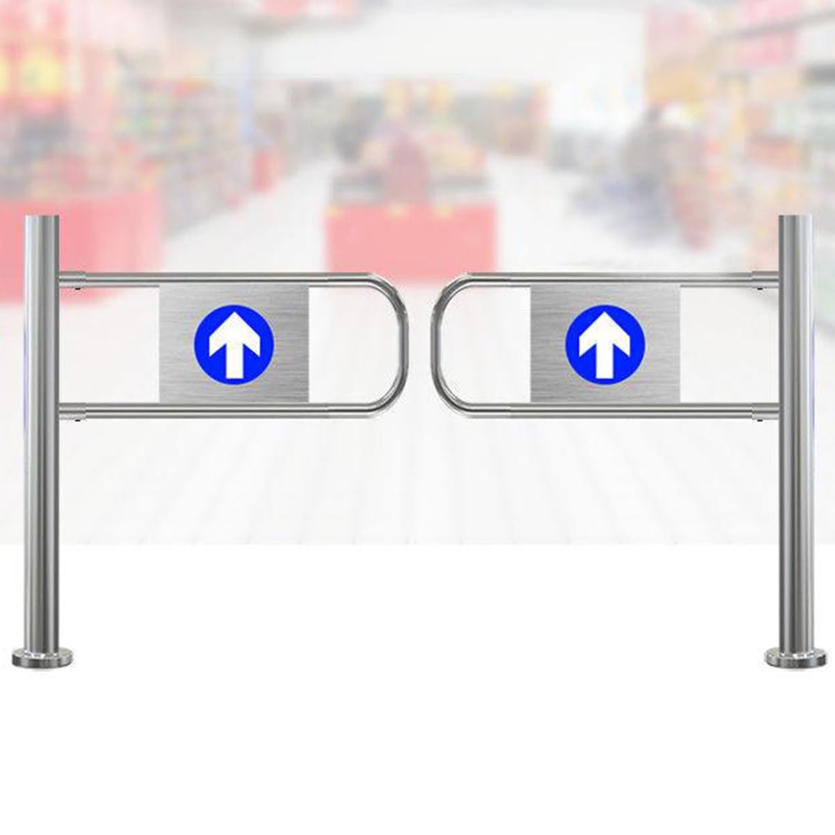 Porte piétonne de sécurité unidirectionnelle avec fermeture automatique 100cm
