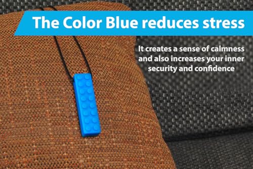 Image of Sensory Necklace - Best for Kids or Adults that Like Biting or Have Autism - Perfectly Textured Silicone Chewy Toys - Chewing Pendant for Boys (5-Pack)