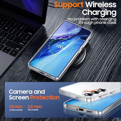 Coque Samsung S25 Plus transparente avec béquille cachée antichoc