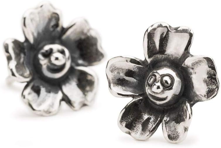 Trollbeads Sterling Silver Joyful Flower Studs Earrings TAGEA-00107