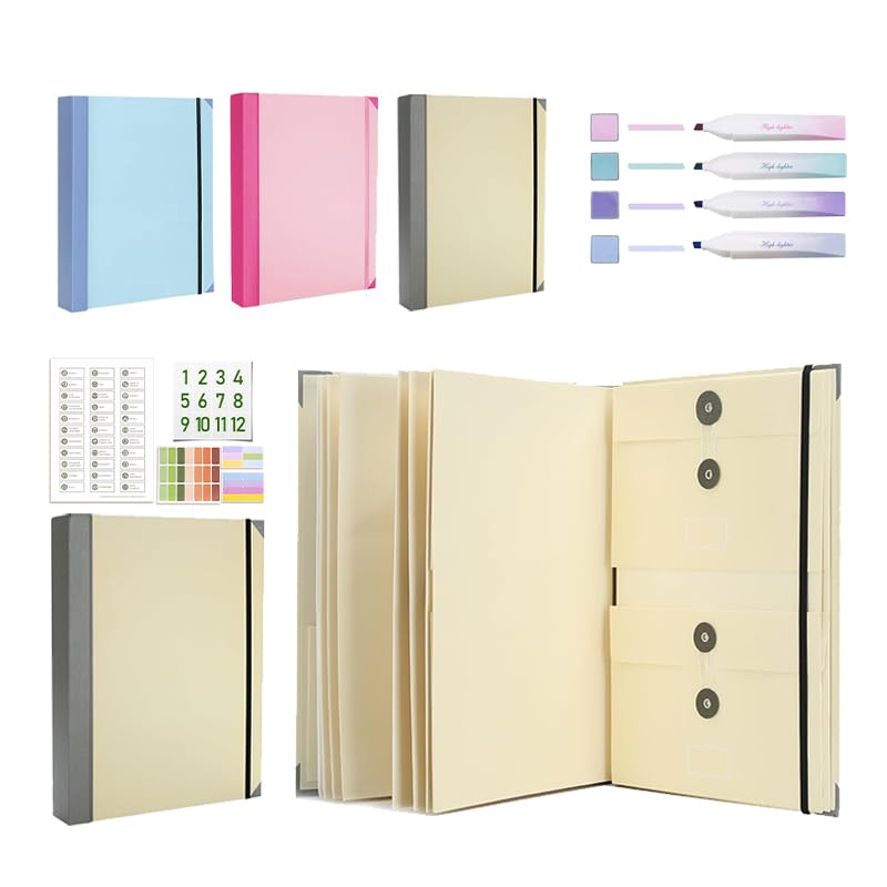 If I Die Binder – Important Document Organizer | in Case I Die Binder Emergency Information Binders | Family Emergency Folder for Daily Document Storage (Yellow)