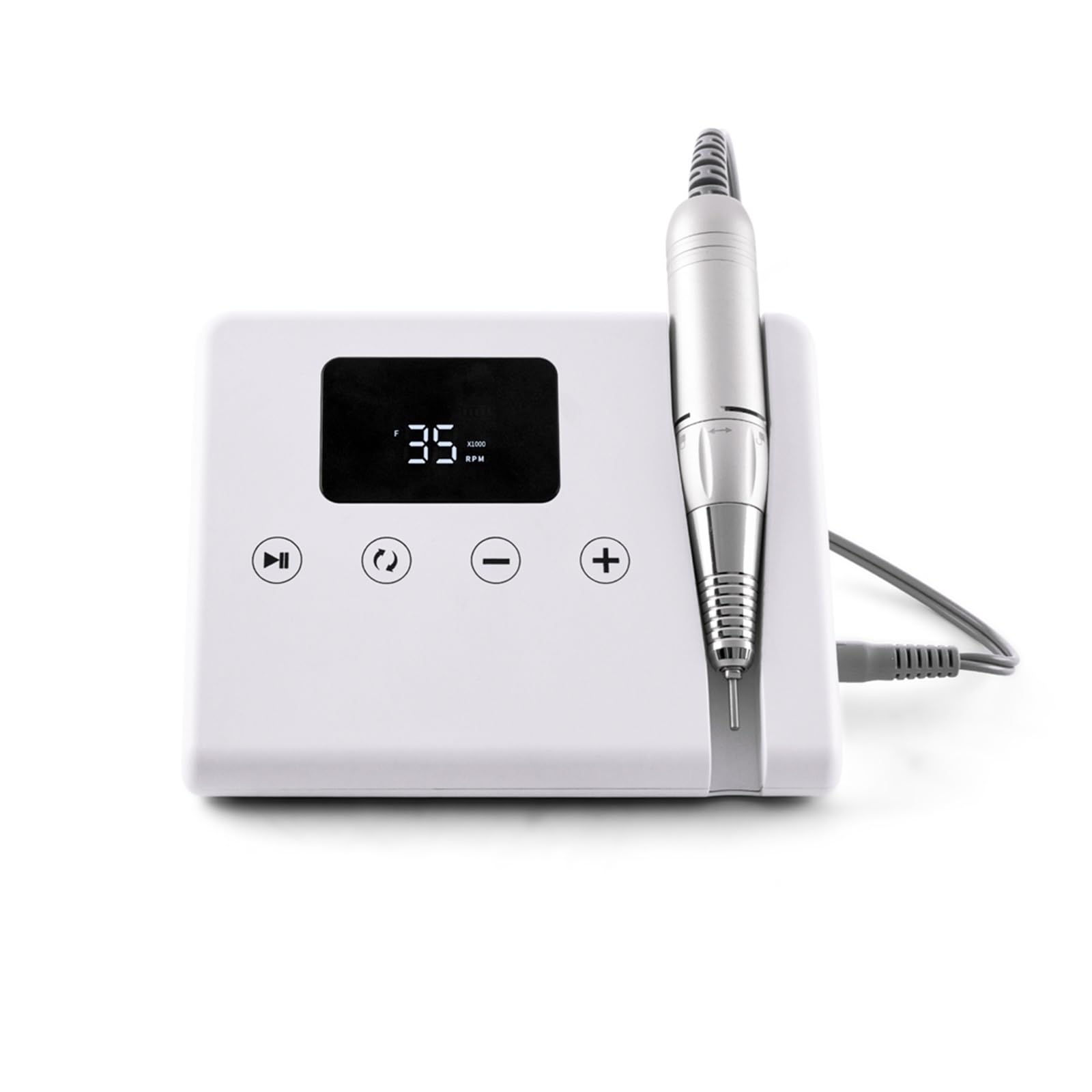 Frezarka do paznokci, Telefon Shape 35000 RPM Bevel Design Stacjonarna wiertarka do paznokci z bezszczotkowym i akumulatorowym silnikiem, dotykowy wyświetlacz HD