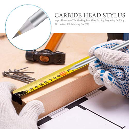 EXCEART 10 Pcs Ponta de Carboneto Scriber Gravura Reutilizável Portátil Gravura Em Madeira Caneta Te