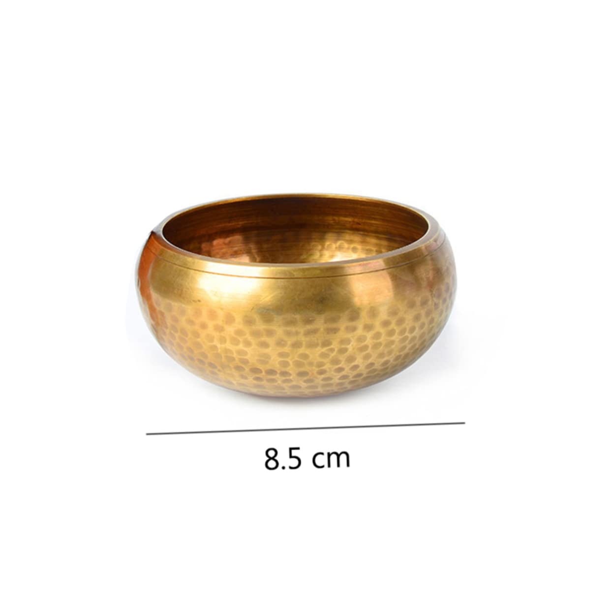 Cabilock 10.5x10.5x5cm Manual Tapping Metal Craft Nepal Bowl Meditation Bowl Engraved Design Relaxation Aid