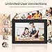 Jazeyeah WiFi Uhale Digital Picture Frame,10.1 Inch Smart Photo Frame with1280 * 800 HD IPS Touch Screen,Share Photos/Videos Instantly via App from Anywhere Thanksgiving Gifts