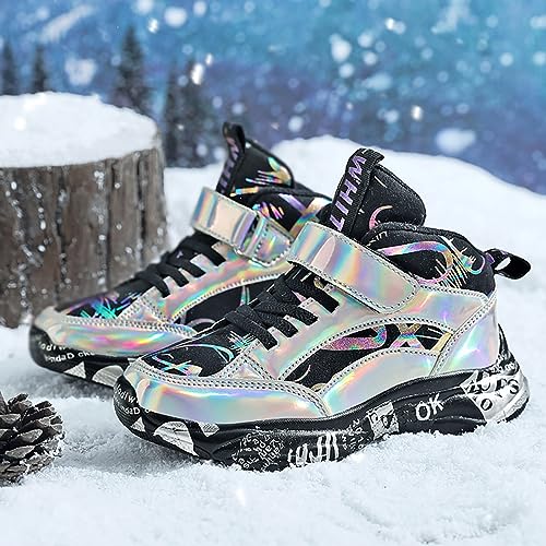 Boys Snow Boots Winter Waterproof Anti-Skid Boots Hiking Outdoor Sneakers Shoes for Unisex Kids(/Little Kid/Big Kid)2