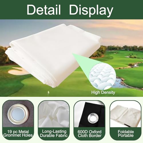Golf Simulator Impact Screen con ojales y cuerdas miniatura 3