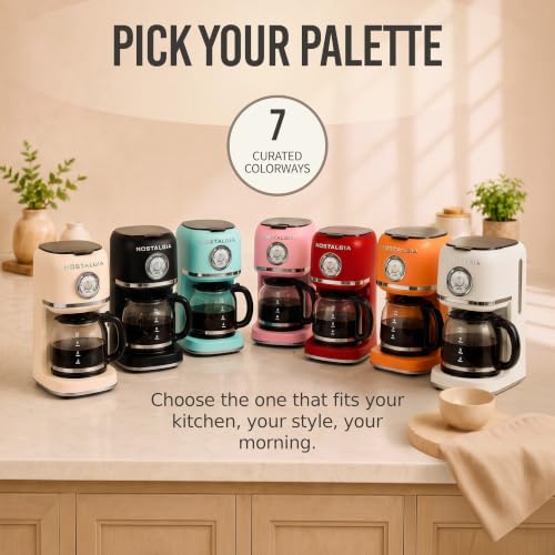 Nostalgia Classic Retro 10 Cup Coffee Maker, Orange - image 8