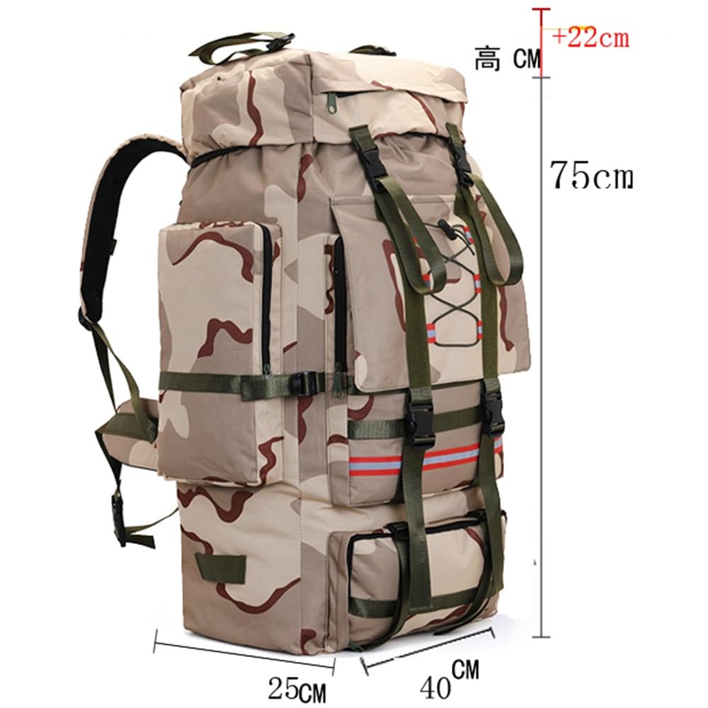 ILOOXI 130L Wanderrucksack Herren Damen Berg Camping Rucksack Leichter Tagesrucksack Wasserdicht Outdoor Reise Tagesrucksack