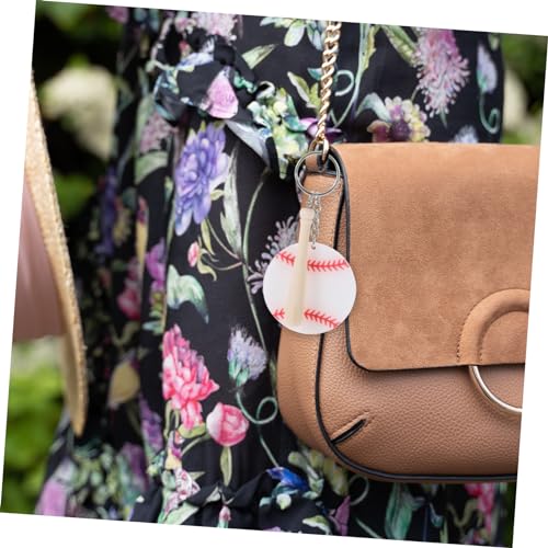 Porte-clés batte de baseball pendentif équipe sportive lot bois - 7