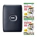 Fujifilm Instax Mini Link Instant Smartphone Printer (Dark Denim) with Instax Film Pack (2 Items)