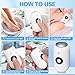 Electric Feet Callus Removers Rechargeable-Foot Scrubber Kit, Wireless Foot File with Metal 2 Grinding Head,3-Speed Pedicure Tools for Feet, Ped Egg for Dead Skin Heels and Hard Cracked Dry Skin