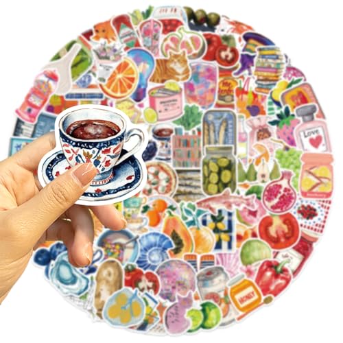 Image of 300PCS Aesthetic Stickers Pack, Cute Waterproof Vinyl Stickers for Laptop, Water Bottle, Journal, Scrapbooking
