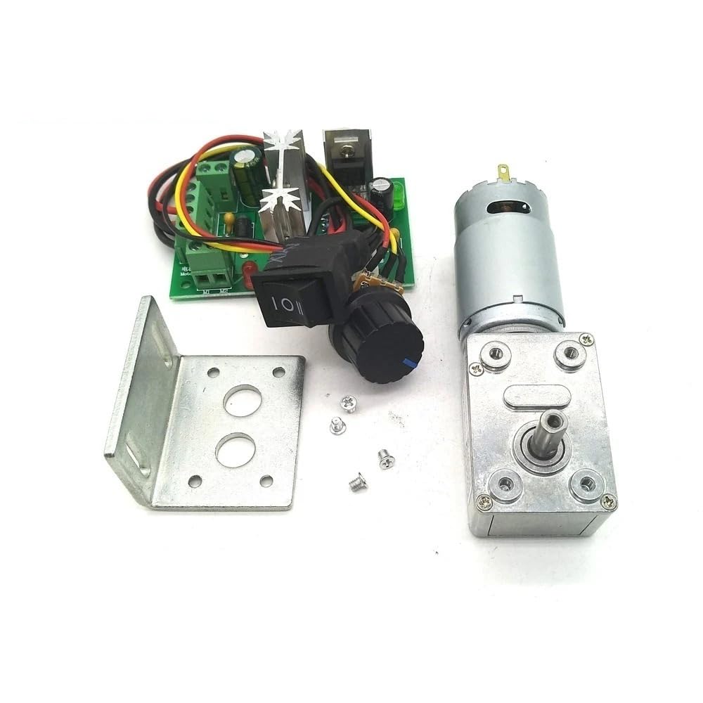 Silnik przekładniowy ślimakowy JGY-395 12 V DC, motoreduktor 12 V, 12 V motoreduktor, samoblokujący się motor, dostosowany (12 V, 13 obr./min, silnik i 2 sztuki)