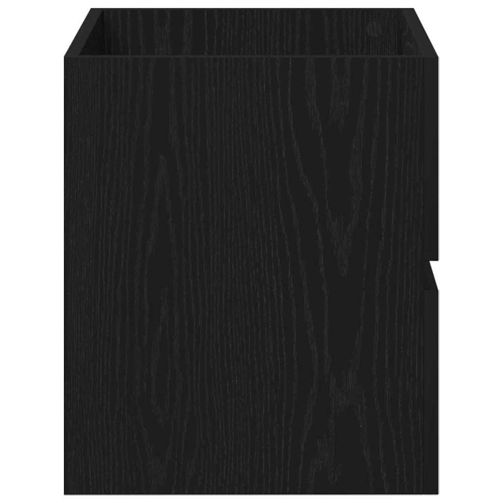 Mobile per lavello, in rovere nero, 60 x 38,5 x 45 cm, in legno