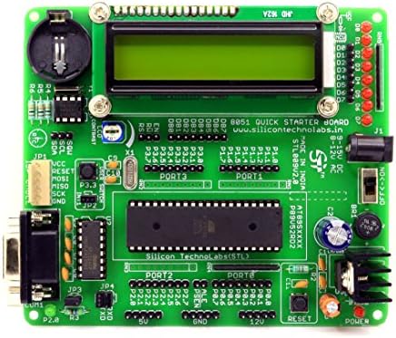ATMEL 8051 Quick Starter Development Board On-Board AT89S52,MAX232,16x2 LCD,DS1307 Support AT89SXX,P89V51RD2,SST89E516RD