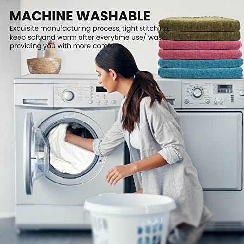 Vhorate Throw Blanket For Couch Sofa Bed Chair, 50In X 60In Soft Cozy Chenille Living Room Blanket With Tassel, Comfy All Seasons Suitable For Women Men And Kids #TOP3
