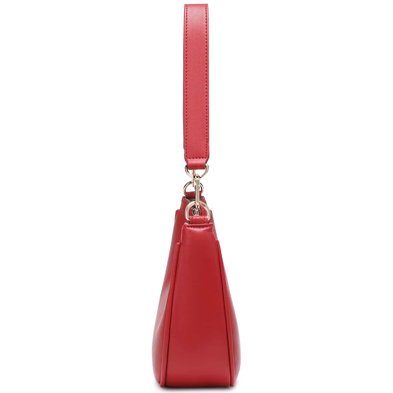 Women's Shoulder Bags Cute Hobo Purses Vintage Handbags with Zipper Lightweight Underarm for Dating Shopping Gift (Red) view 7