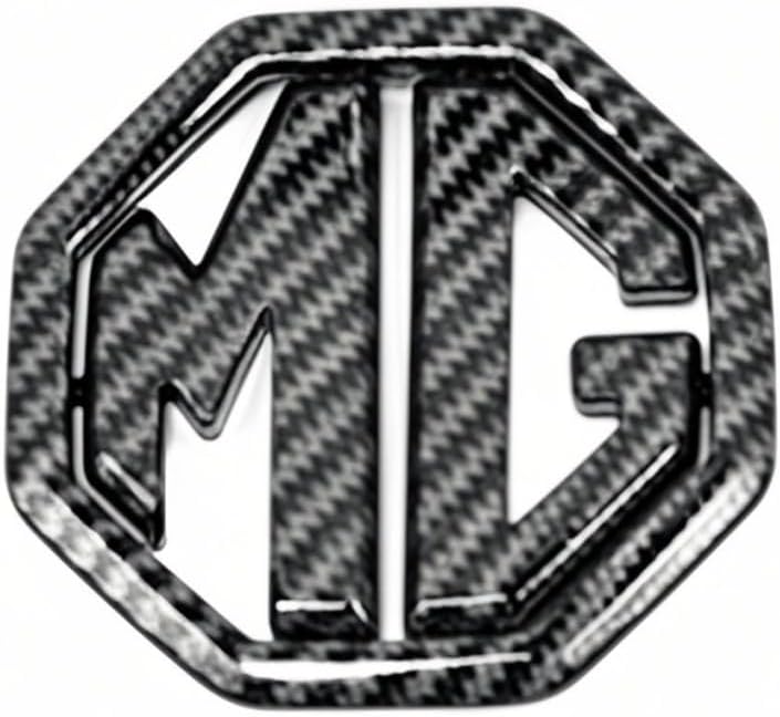 Car Emblem for MG Gloster 2020-2023, Car Exterior Decor Emblem Stickers, Grille Tailgate Emblems, Side Decals Badges, Exterior Accessories,Carbon Fiber-Front