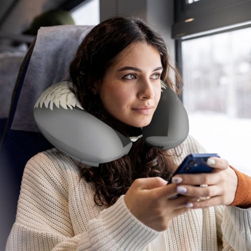 Almohada para cuello de poliéster negra tamaño único miniatura 6