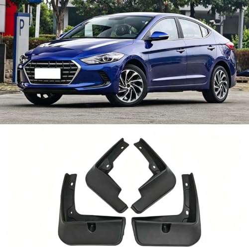 Faldones para el barro compatibles con Hyundai Elantra 2016-2020 para exterior 2
