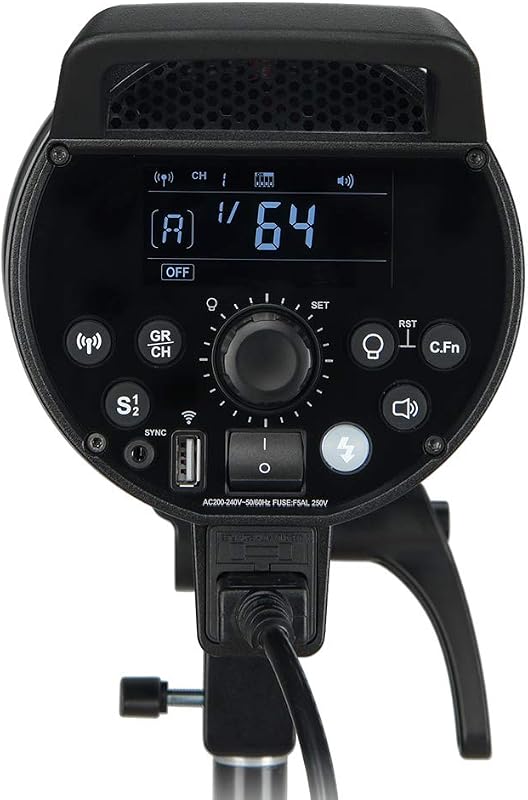 Godox DP600III Professzionális Stúdió Vaku 600Ws Bowens Rögzítéssel, 1mp Újratöltési Idő, GN80, 5600K, 150W Állítható Lámpa Esküvői Portré F