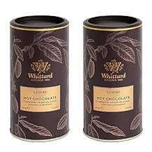 Whittard of Chelsea - Luxury Hot Chocolate - Milk Chocolate Mix, Vegetarian, Vegan Friendly, Baking Cocoa 350g, 2ct